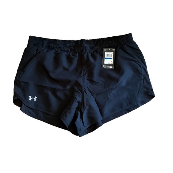 Under Armour Pants - Under Armour Women's Fly By 3" Running Shorts Black XL Loose NWT 1382438